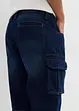 Bermudashorts i denim med cargolommer, Relaxed Fit, bonprix