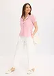 Moderne bluse med hullbroderi, bonprix
