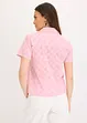 Moderne bluse med hullbroderi, bonprix