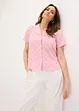 Moderne bluse med hullbroderi, bonprix