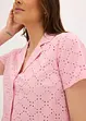 Moderne bluse med hullbroderi, bonprix