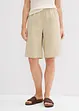 Bermudashorts i lin-/viskosemiks, High Waist, bonprix
