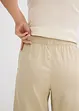 Bermudashorts i lin-/viskosemiks, High Waist, bonprix