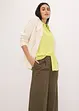 Kortermet bluse med brystlomme, bonprix