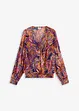Chiffonbluse med trykt mønster, bonprix