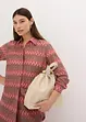 Lang bluse i hekle look, bonprix