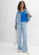 Oversized topp i lett viskosemiks, bonprix