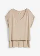 Oversized topp i lett viskosemiks, bonprix