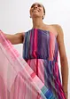 One Shoulder-kjole i myk mesh, bonprix