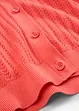 Hullstrikket cardigan med lin, bonprix