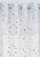 Gardin med resirkulert polyester og glinsende trykk (1-pack), bonprix