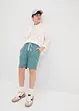 Slip on-shorts av luftig musselin, Loose Fit, bonprix