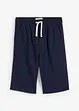 Slip on-shorts i luftig linmiks, Regular Fit, bonprix