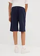 Slip on-shorts i luftig linmiks, Regular Fit, bonprix