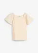 Trikotbluse med hullbroderi, bonprix