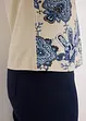 Topp med blondebånd og paisley-print, bonprix