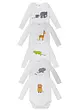 Langermet body til baby av økologisk bomull (5-pack), bonprix