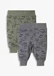 Trikotbukse til baby av økologisk bomull (2-pack), bonprix