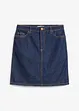 Denimskjørt Mid Waist, Low Stretch, bonprix