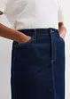 Denimskjørt Mid Waist, Low Stretch, bonprix