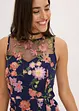 Midikjole med blomsterbroderi, bonprix