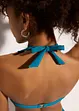 Halterneck-bikinitopp med V-hals, bonprix