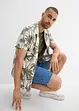 Kortermet skjorte i viskose, Slim Fit, bonprix