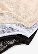 Maxitruse i blondemateriale (3-pack), bonprix