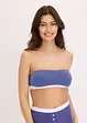 Bandeau-BH med økologisk bomull (2-pack), bonprix