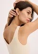 Feel Comfort Seamless-BH-topp i ribbemateriale, bonprix