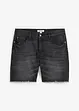 Denimshorts med stretch og råkanter, Relaxed Fit, bonprix