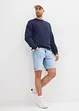 Bermudashorts i denim med råkanter, Relaxed Fit, bonprix