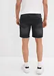 Denimshorts med stretch og råkanter, Relaxed Fit, bonprix