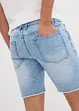 Bermudashorts i denim med råkanter, Relaxed Fit, bonprix