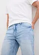 Bermudashorts i denim med råkanter, Relaxed Fit, bonprix