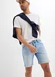 Bermudashorts i denim med råkanter, Relaxed Fit, bonprix