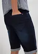 Bermudashorts i denim med stretch og oppbrett, Regular Fit, bonprix