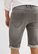 Bermudashorts i denim med stretch og oppbrett, Regular Fit, bonprix