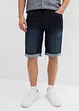 Bermudashorts i denim med stretch og oppbrett, Regular Fit, bonprix