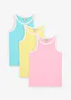 Singlet med økologisk bomull (3-pack), bonprix