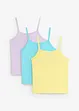 Singlet i 100% økologisk bomull (3-pack), bonprix