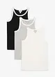 Singlet med økologisk bomull (3-pack), bonprix