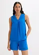 Blusetopp i lett linmiks, bonprix