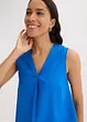 Blusetopp i lett linmiks, bonprix
