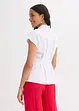 Kortermet bluse i luftig linmiks, bonprix