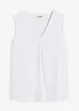 Blusetopp i lett linmiks, bonprix
