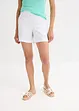Pull on-shorts i lett linmiks, bonprix