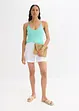 Pull on-shorts i lett linmiks, bonprix