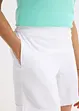 Pull on-shorts i lett linmiks, bonprix