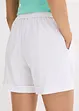 Pull on-shorts i lett linmiks, bonprix